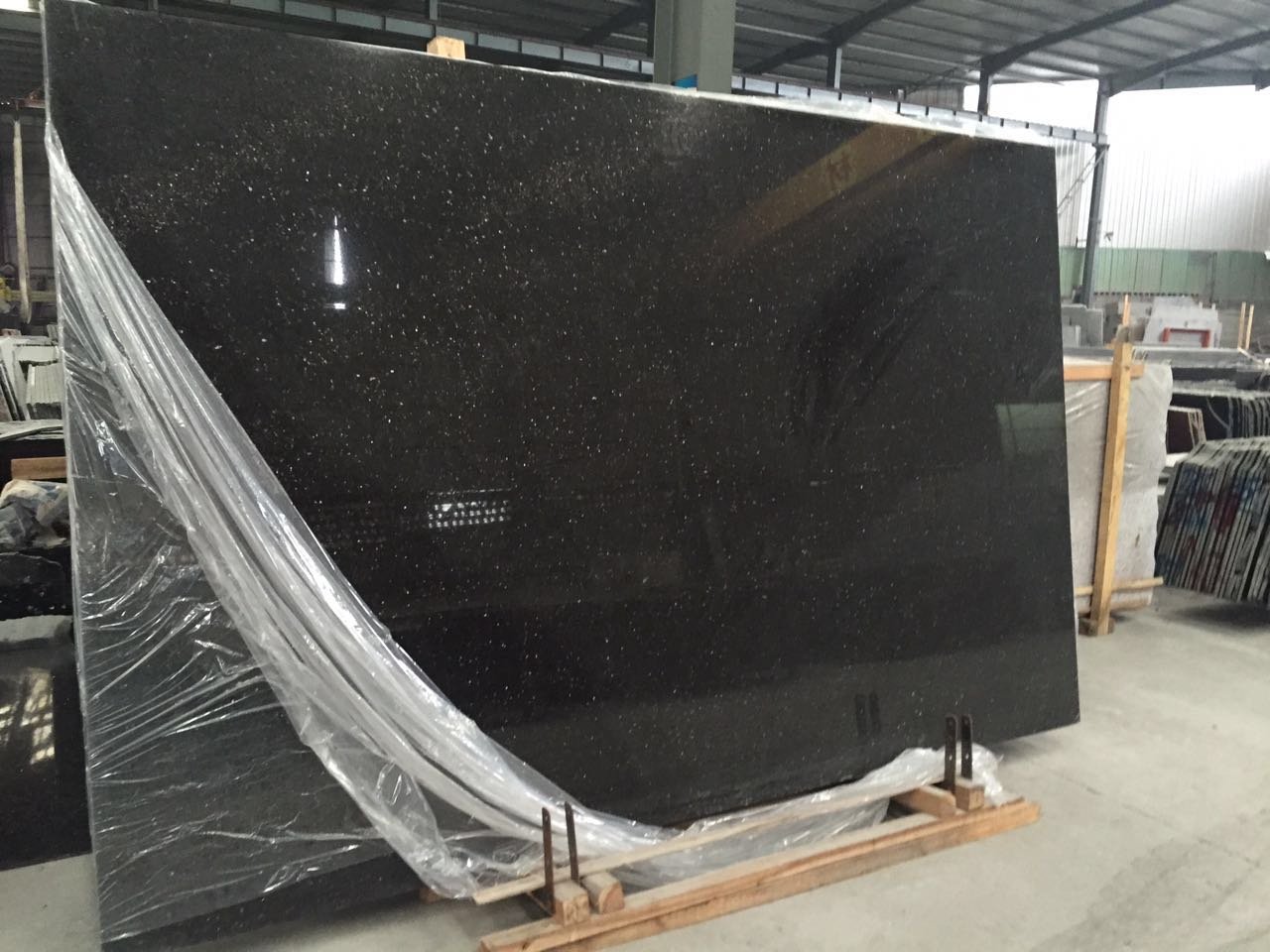 black galaxy granite supplier natural black gold