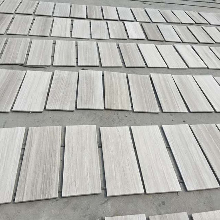 Serpegiante White Wooden Marble Slab White Dolomite Tile