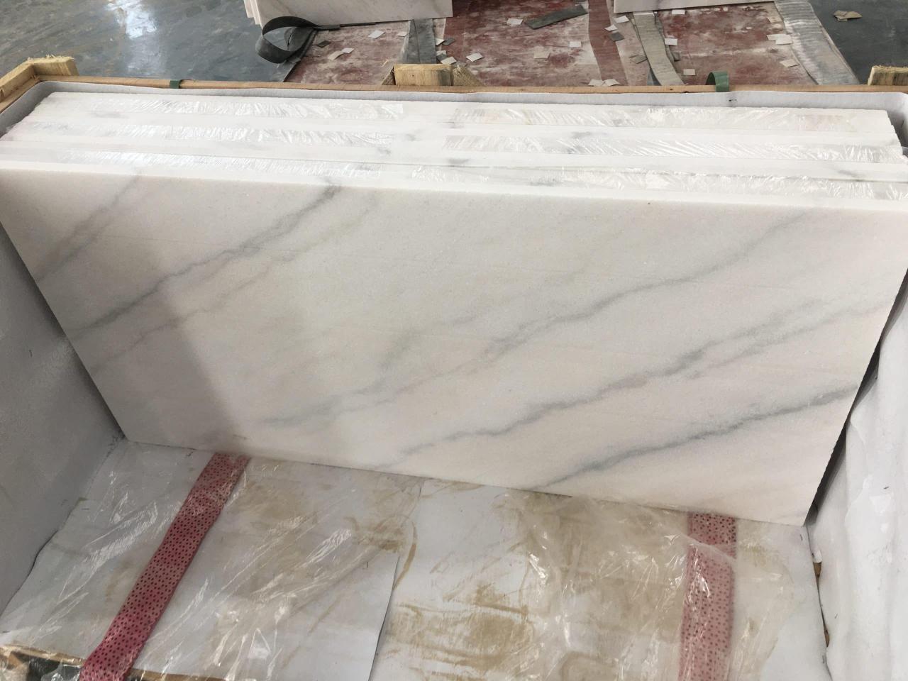 cheap white marble flooring for indoor decoration