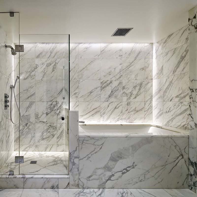 Aurora White Marble Tiles Polished For Floor