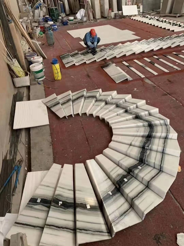 Marble Staircase Flooring Of Tiles