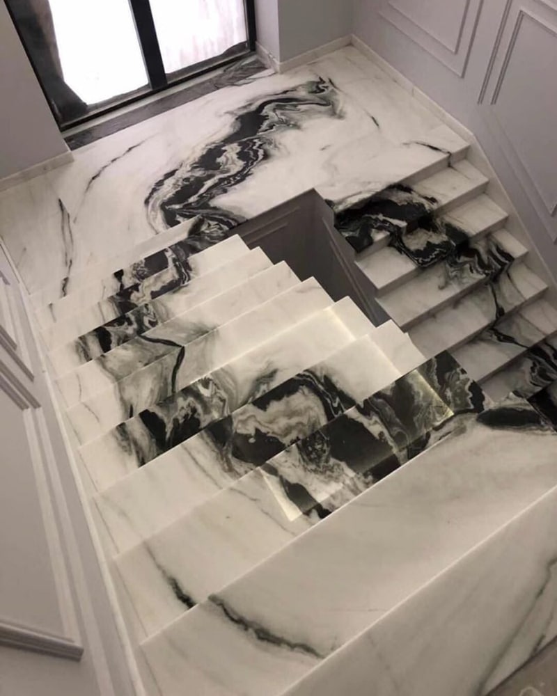 Marble Staircase Flooring Of Tiles