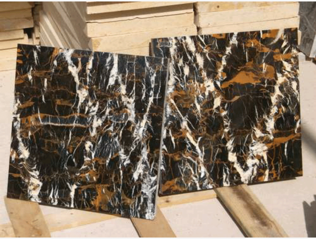 Pakistani Marble Black Gold Home Decor Gold,black