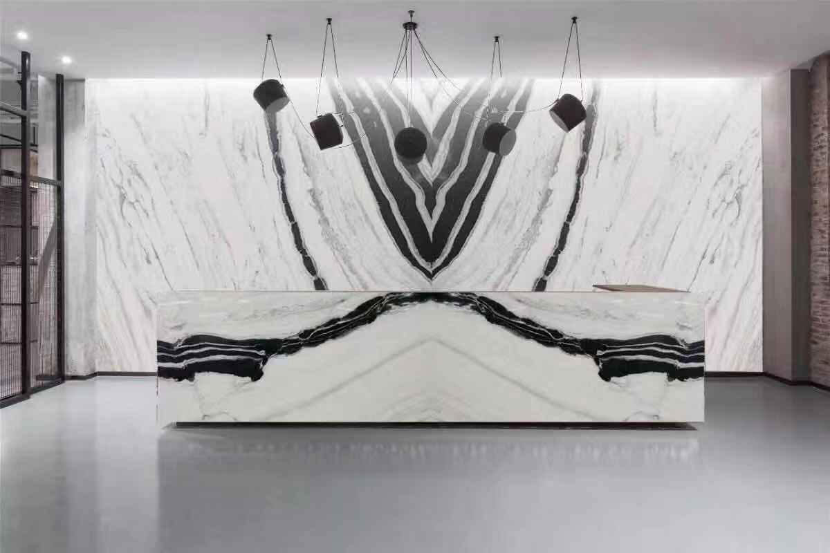 panda white marble slab for your luxury decor
