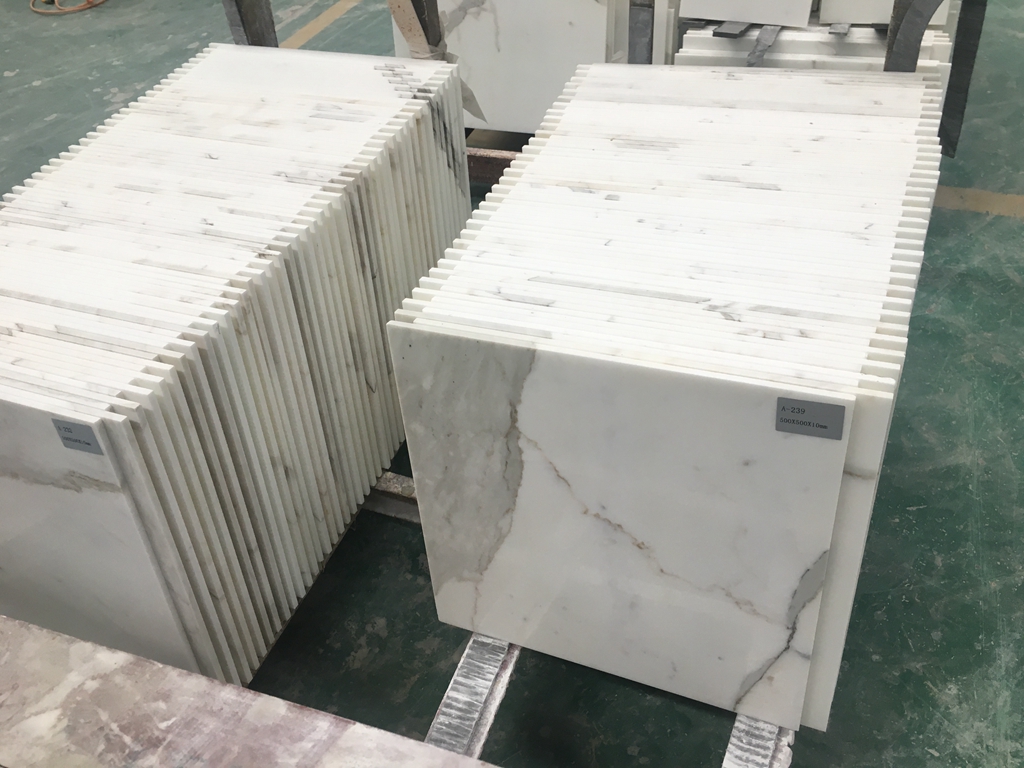 Thin Slab Marble For Sale Calacatta White Tiles