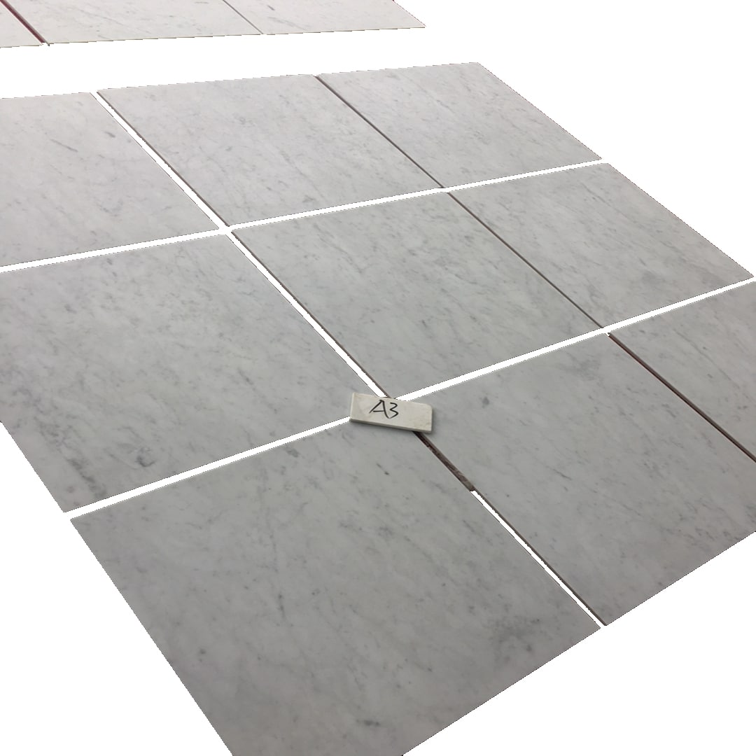 white carrara marble Thin Slab Marble Fooring