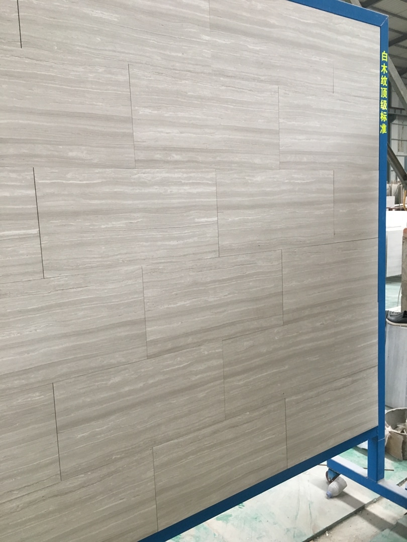 white wooden marble tiles thin slab marble