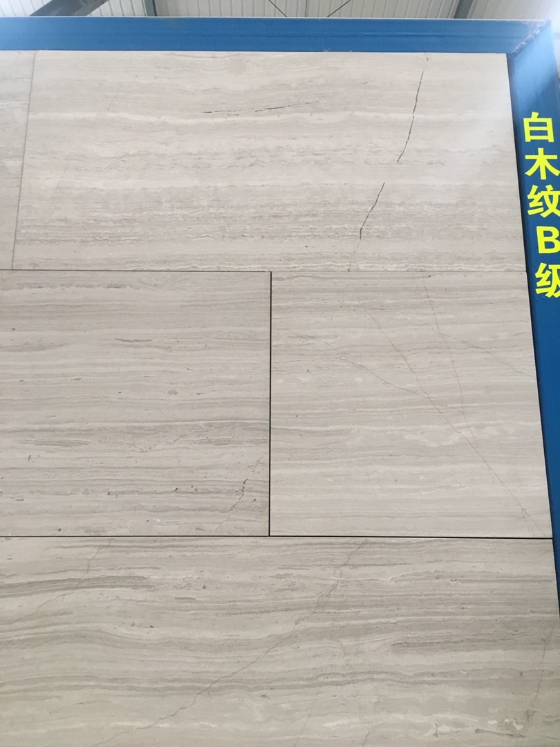 white wooden marble tiles thin slab marble