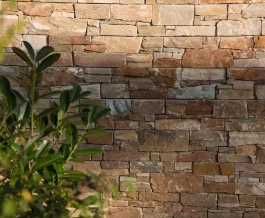 Antiqued Slate Cladding Outdoor Patio Stone Wood Burning Fireplace