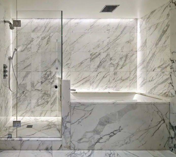 Aurora White Marble Tiles Polished For Floor