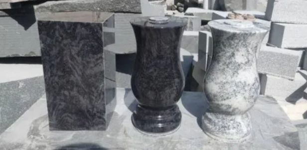 Bahama Blue Vase Wholesale Factory Producing Tombstone