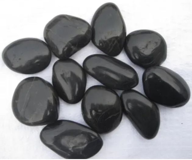 Black Color Pebble Stone