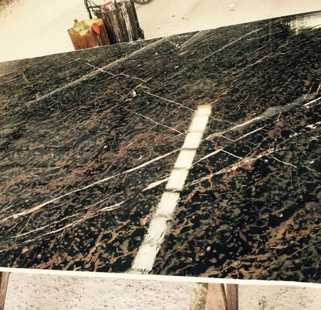Black Zebra Marble Tiles High Quality Lawrance