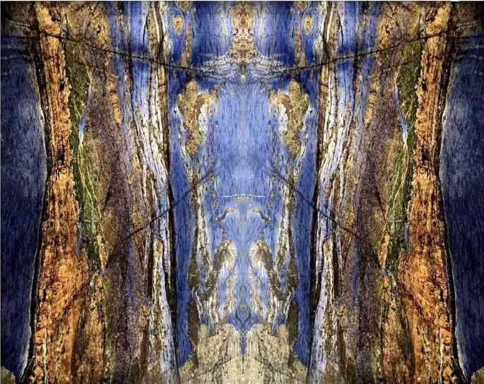 Blue Marble Natural Onyx Stone