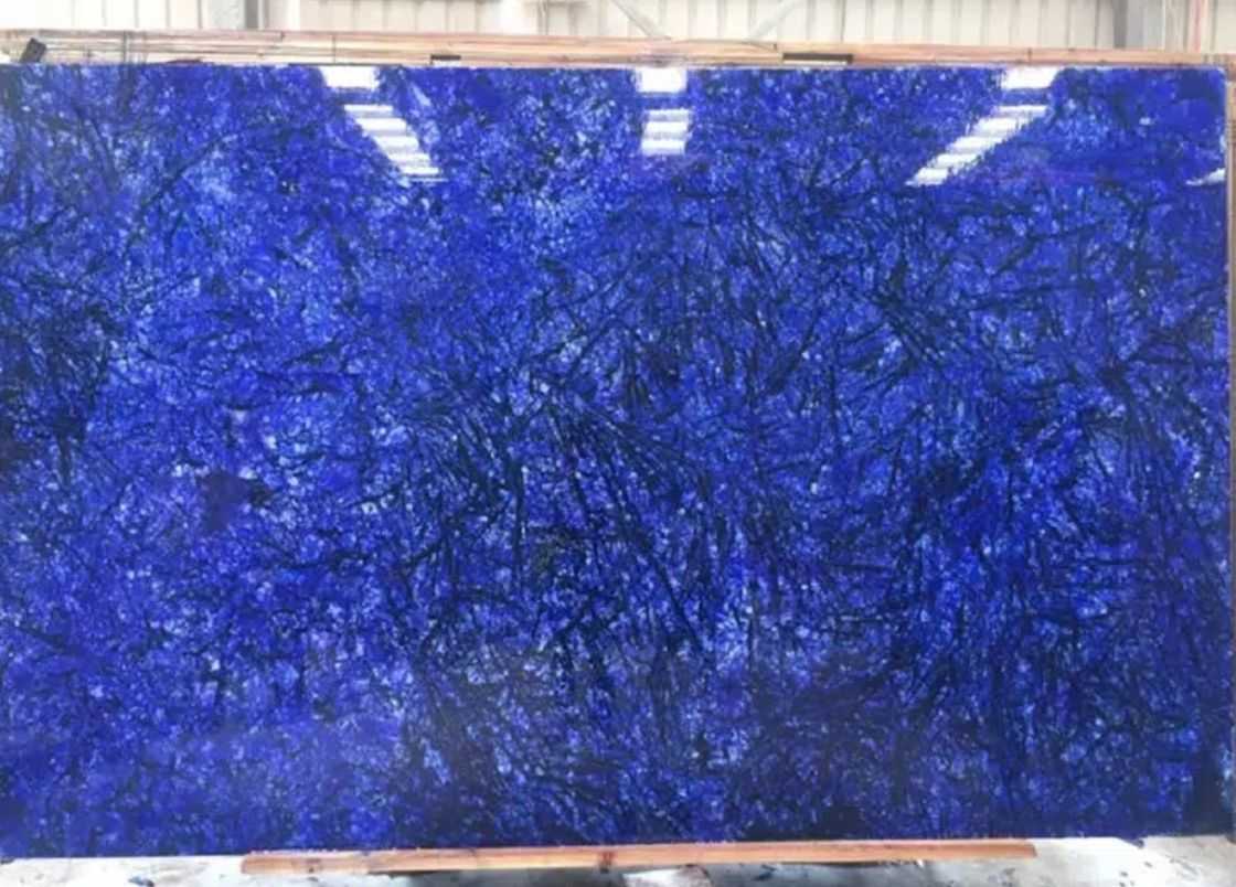 Blue Marble Slab Supplier Natural Stone Wall