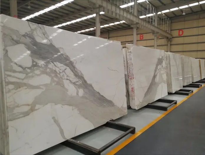 Calacatta Marble Tile Italian White Floor