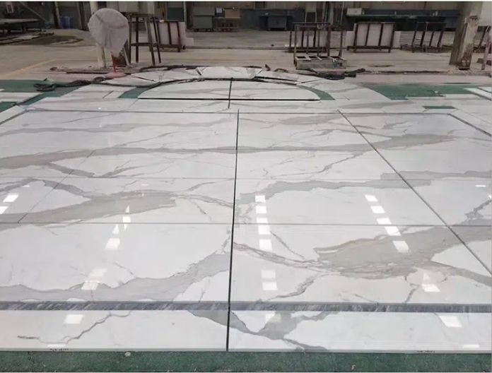Calacatta Marble Tile Italian White Floor