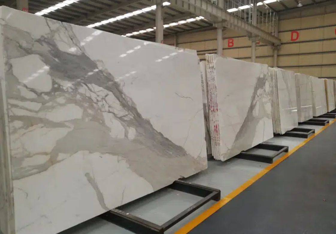 Calacatta Marble Tile Italian White Floor