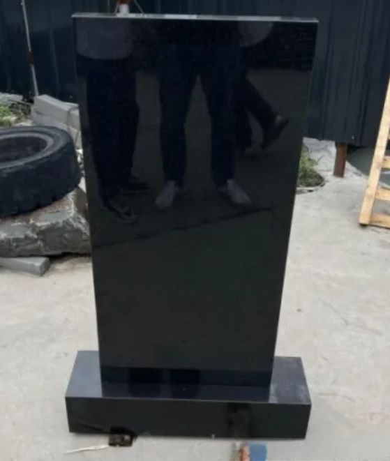Pure Black Headstone Wholesale From Monuments Factory