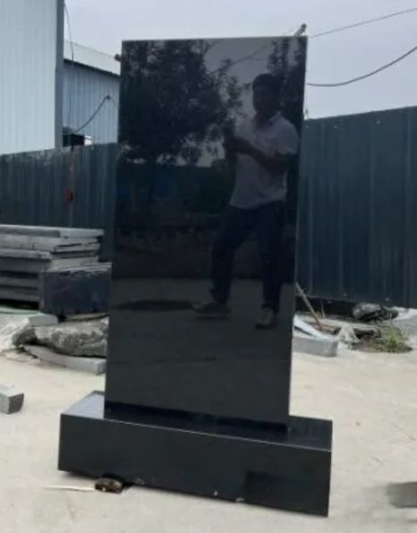China Black Granite Shanxi Black Granite Headstone Russia Market