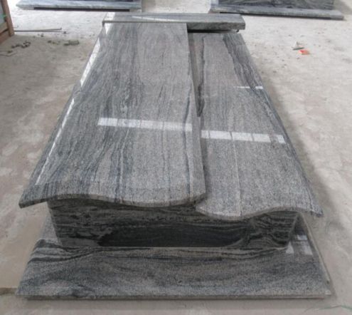 China Juparana Tombstone Monument Poland Market Hot Sell
