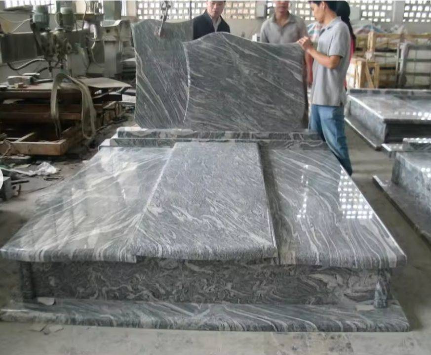 China Juparana Tombstone Monument Poland Market Hot Sell