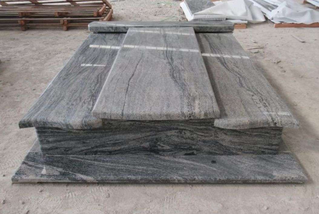 China Juparana Tombstone Monument Poland Market Hot Sell