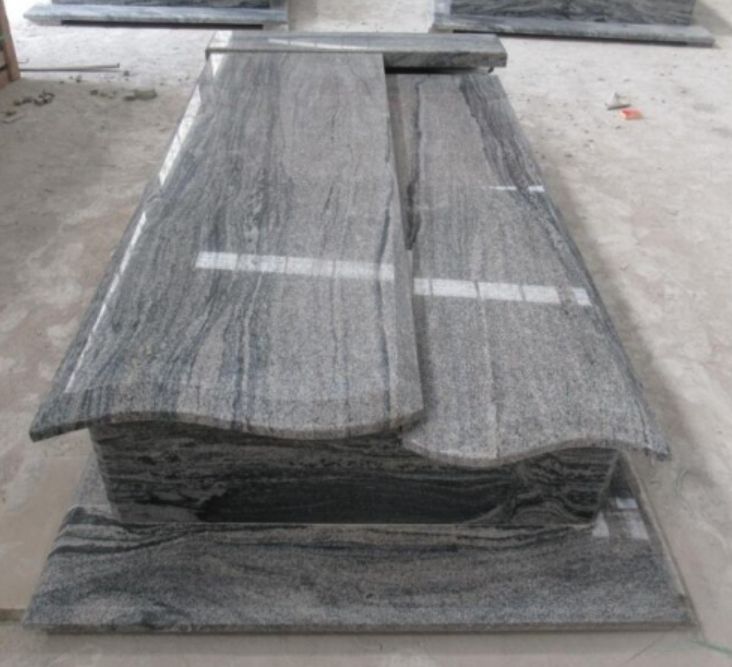 China Juparana Tombstone Monument Poland Market Hot Sell