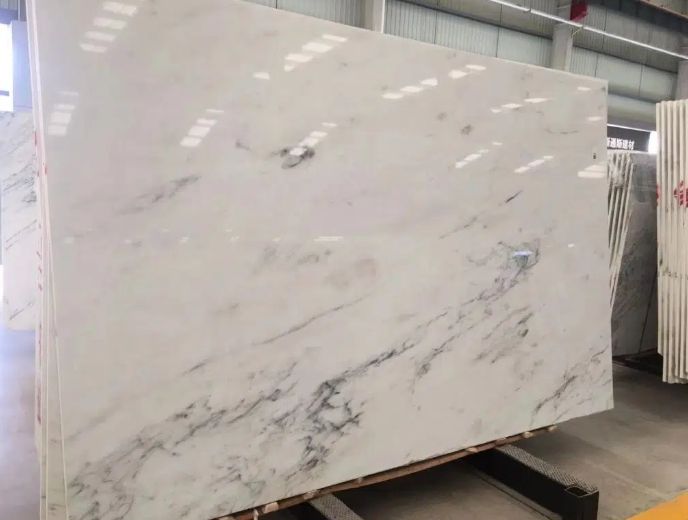 Chinese Ariston White Marble Slab