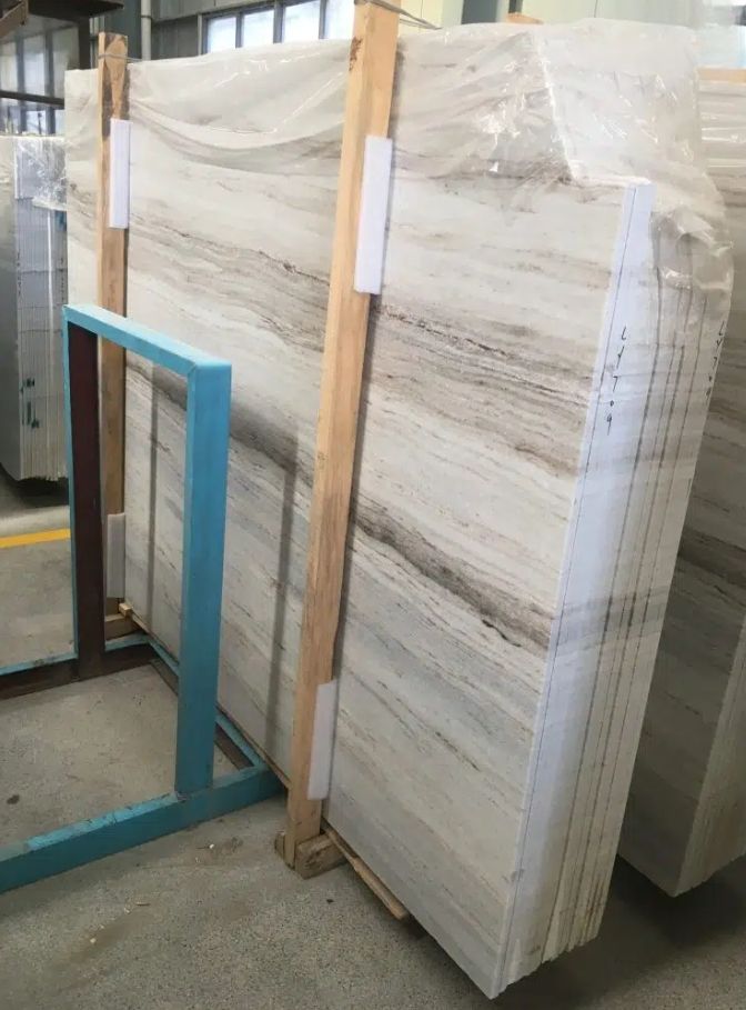 Chinese Crystal Wooden Marble Slab