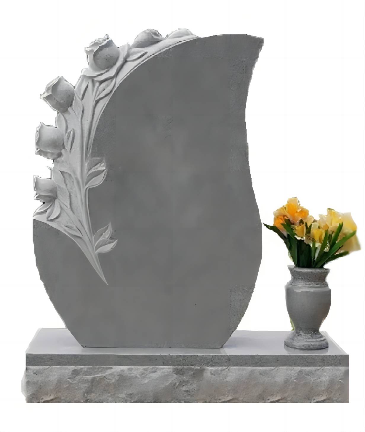 Chinese Granite Spary White Tombstone Monuments Headstone