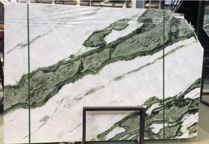 Chinese green white Marble