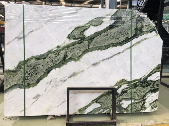 Chinese green white Marble