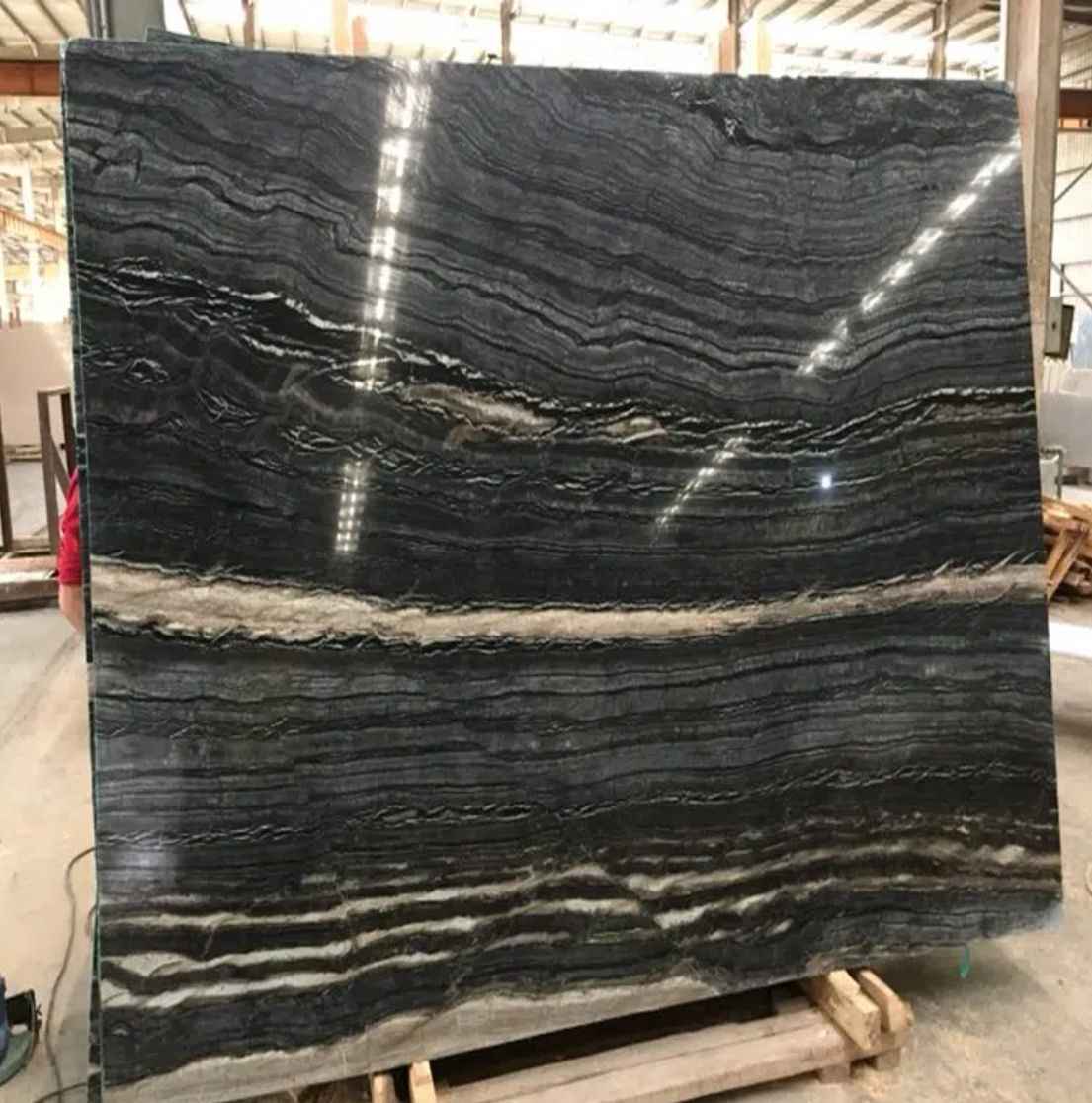 Chinese marble wooden black bamboo marble