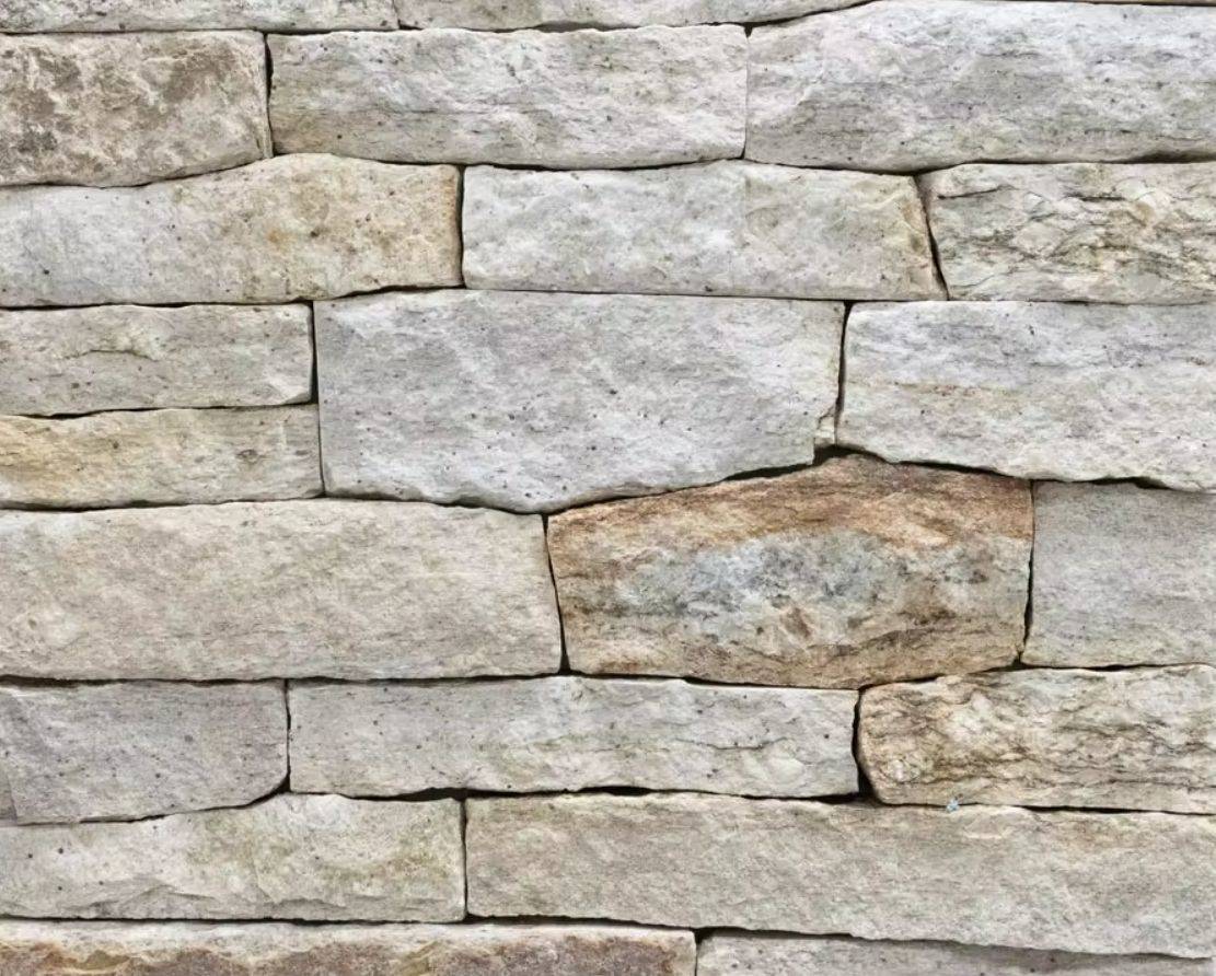 Cloudy grey marble decorative interior stacked stone veneer wall cladding