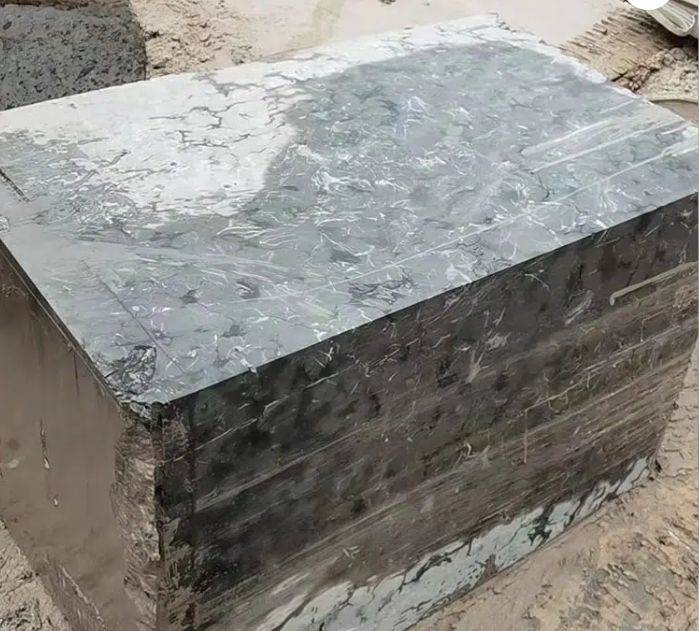 Dark emperador marble blocks