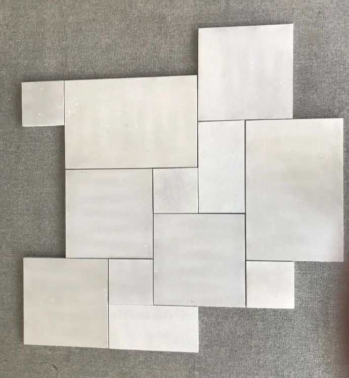 French Pattern Paving tiles in granite limestone