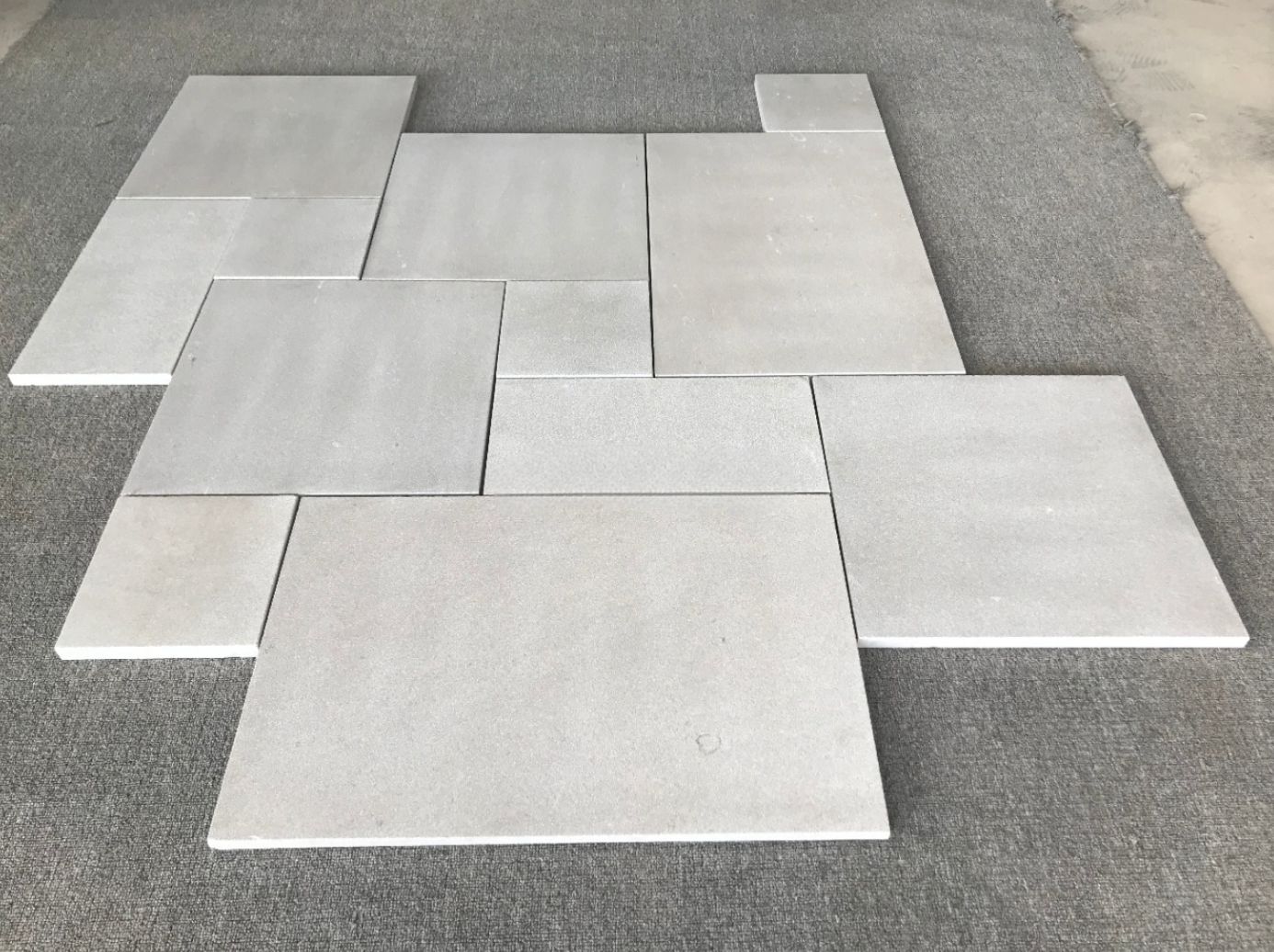 French Pattern Paving tiles in granite limestone