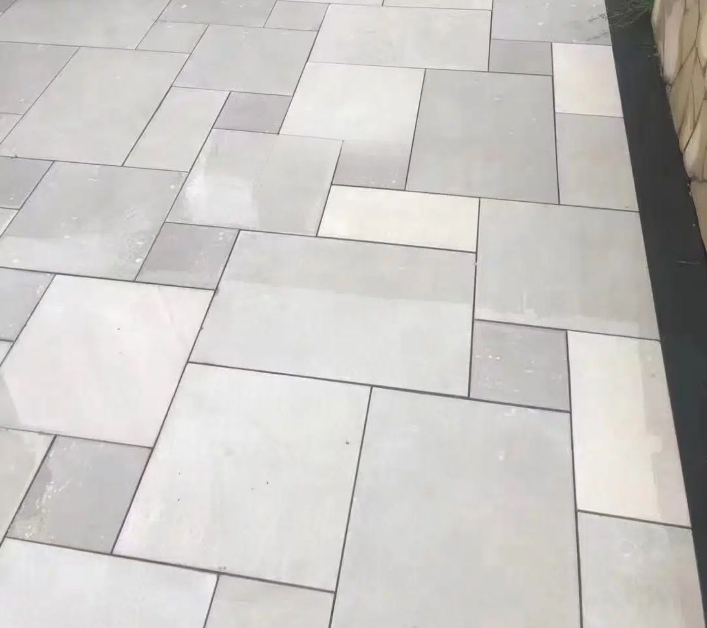 French Pattern Paving tiles in granite limestone