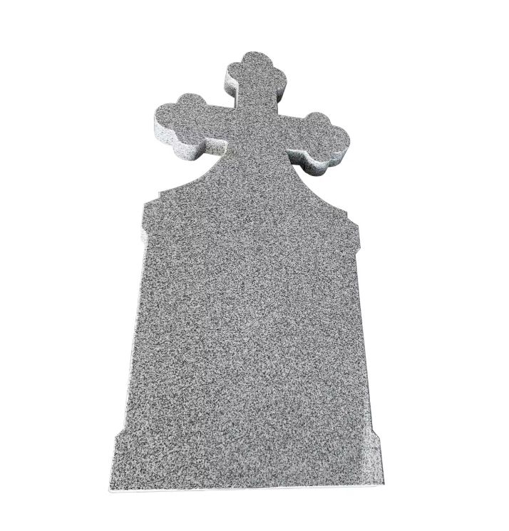 G603 Bianco Grey Granite Tombstone Monument Israel Style