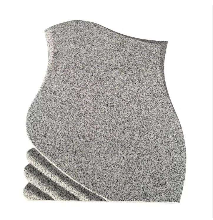 G603 Bianco Grey Granite Tombstone Monument Israel Style