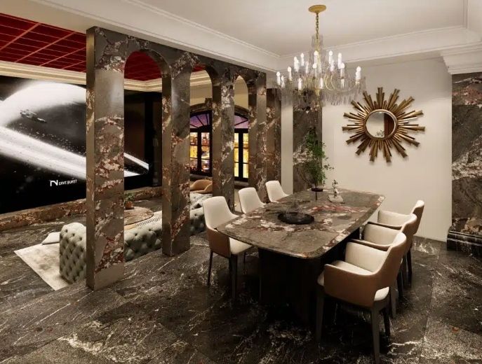 Gallati Red Brown Marble Slab