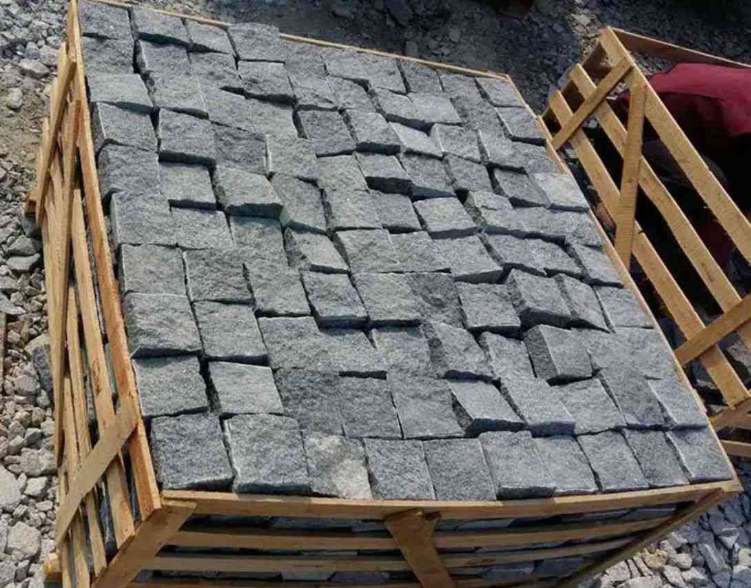 Granite Cobble Stone Landscape Decoration Cubic
