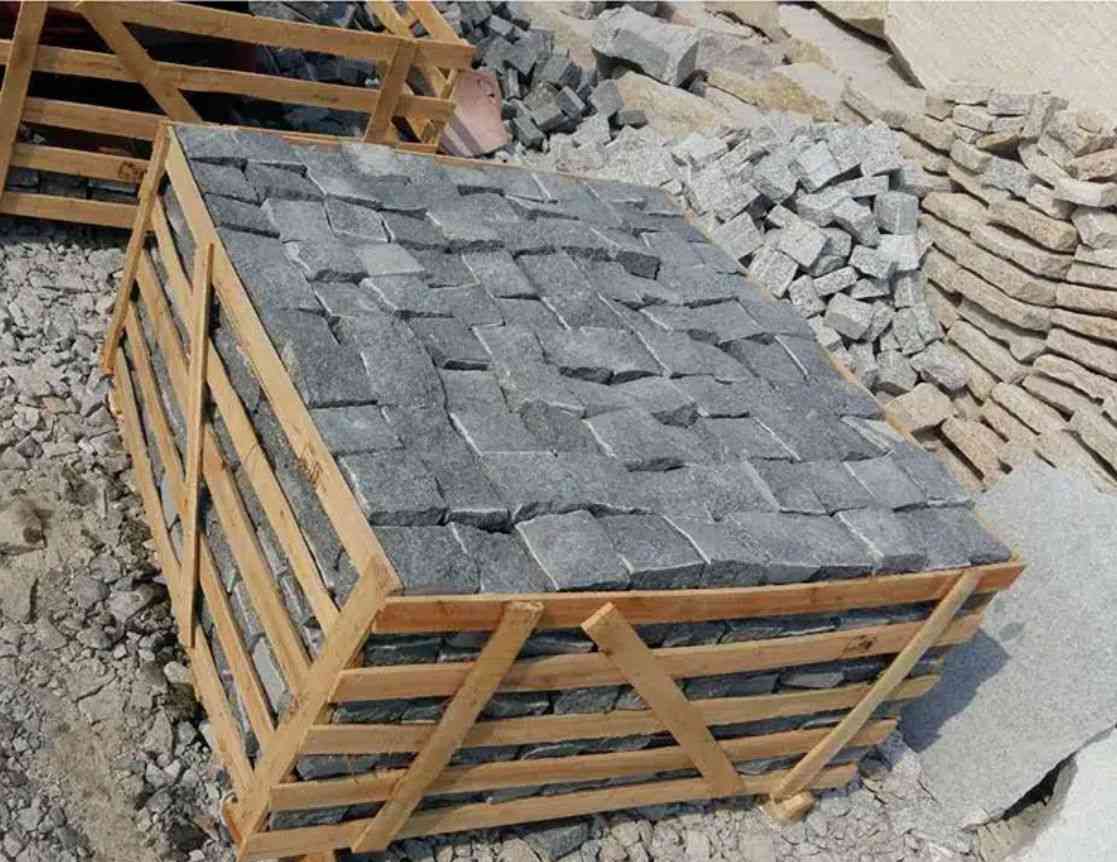 Granite Cobble Stone Landscape Decoration Cubic