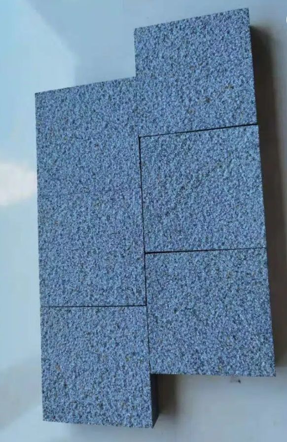 Granite G654 paving stone pavers silver grey granite