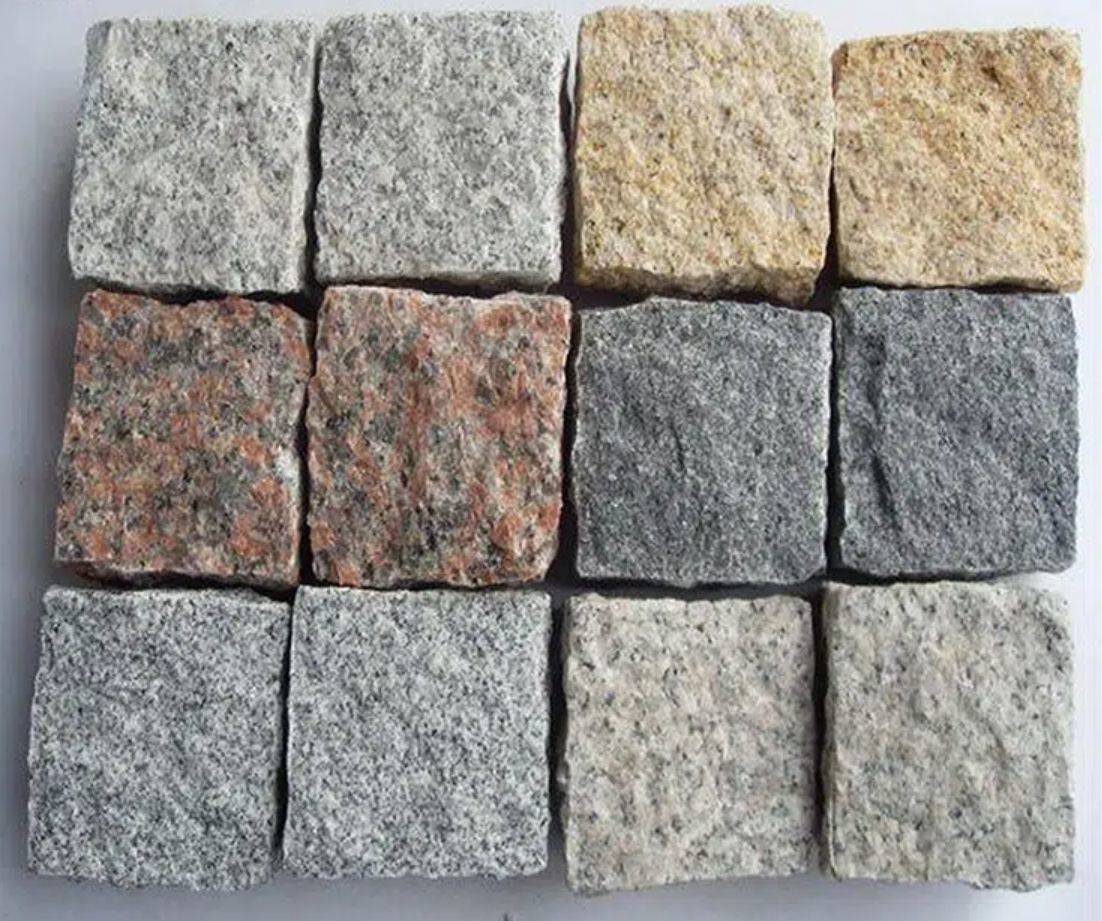 Granite Paving Stone Driveway Stairs Polished Flamed