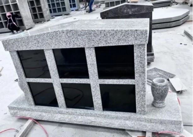 Grey Granite Columbarium Monuments Design