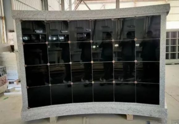 Grey Granite G603 And Indian Black Columbarium Custom Size Producing