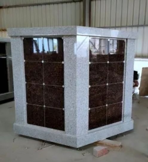 Grey Granite G603 And Indian Black Columbarium Custom Size Producing