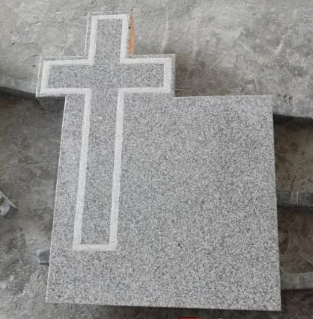 Light Grey Color American Style Tombstone Monuments With Good Design